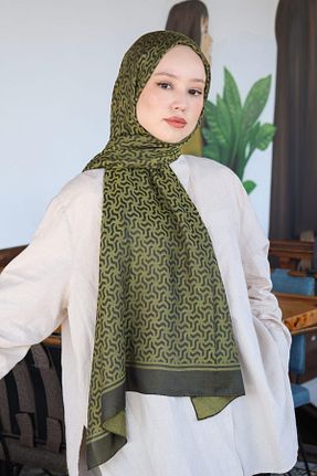 شال خاکی زنانه Hint İpek - کد 850966650
