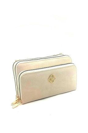 کیف مجلسی بژ زنانه چرم مصنوعی MAC&MOS - کد 850862251