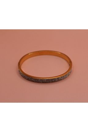 دستبند استیل (فولاد) طلائی زنانه استیل (فولاد) shiness accessory - کد 678915799