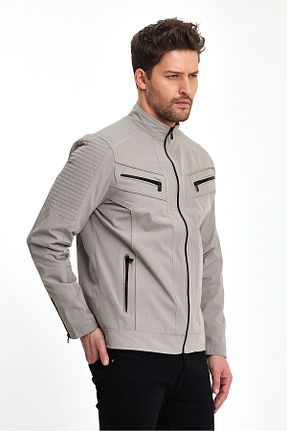 کاپشن طوسی مردانه رگولار X-AVIR - کد 811874374
