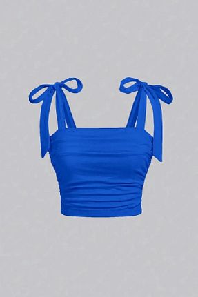 بلوز سرمه ای زنانه ساده World Fashion Trends - کد 850670647