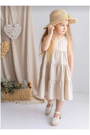 ست بالاتنه و پائین تنه بژ بچه گانه بافتنی BH GİYİM - کد 835913496