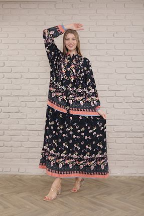 لباس سایز بزرگ مشکی زنانه بافتنی mervemoda - کد 841922242