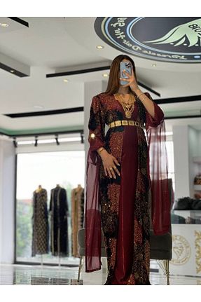 لباس مجلسی و فارغ التحصیلی مشکی زنانه ساتن SOLİN YÖRESEL - کد 838880911