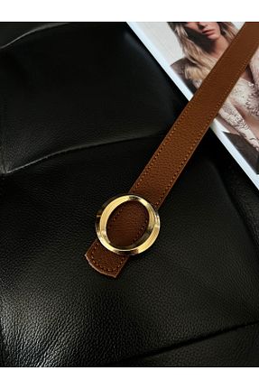 کمربند قهوه ای زنانه چرم مصنوعی Fiori - کد 850840649