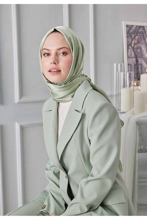 شال سبز زنانه شیفون ŞURA ŞAL - کد 745115940