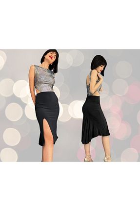 لباس مشکی زنانه مخلوط پلی استر Due Stelle - کد 850856697