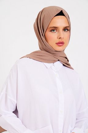 روسری قهوه ای پنبه ای cilekscarf - کد 850864224