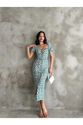 لباس سبز زنانه بافتنی EnterStore - کد 819483301