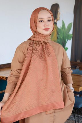 شال نارنجی زنانه Hint İpek - کد 850993178