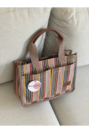 کیف دوشی نارنجی زنانه پنبه پلی استر BAGLOVİS - کد 850955270