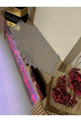 رومیزی طوسی ساتن کد 357564298