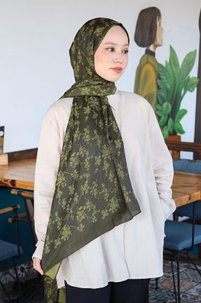 شال خاکی زنانه Hint İpek - کد 850992616