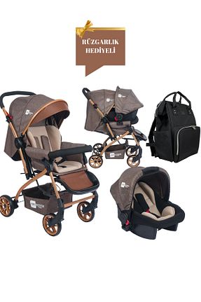 سیستم مسافرتی کالسکه کودک قهوه ای Çift Yönlü Mimma Baby - کد 850548328