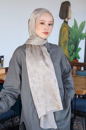 شال سرمه ای زنانه Hint İpek - کد 850999599