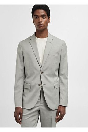 کت سبز مردانه اسلیم فیت MANGO Man - کد 817954842