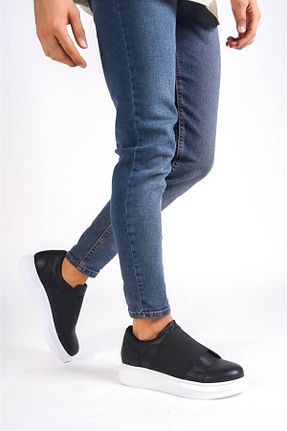 کفش اسنیکر مشکی مردانه چرم مصنوعی mackrock sports - کد 790075440