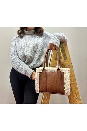 کیف دوشی قهوه ای زنانه چرم مصنوعی Vendetta Çanta - کد 851026385