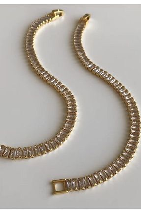 دستبند استیل (فولاد) طلائی زنانه استیل (فولاد) gagistore - کد 284180704
