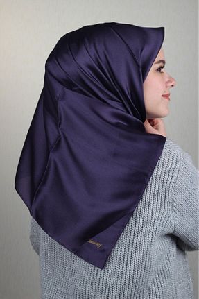 روسری بنفش پلی استر Sunway - کد 203812379
