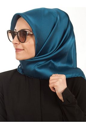 روسری آبی پلی استر Sunway - کد 203804154
