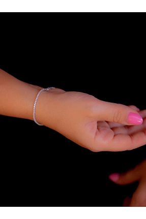 دستبند نقره صورتی زنانه 925 عیار MM Madam&Matmazel Kadın Modası - کد 850859188