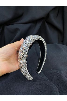 تاج زنانه سنگ کریستال Selime Takı ve Gelin Aksesuarları - کد 851094379