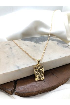 گردنبند جواهر طلائی زنانه روکش طلا Claritas Takı - کد 247972378