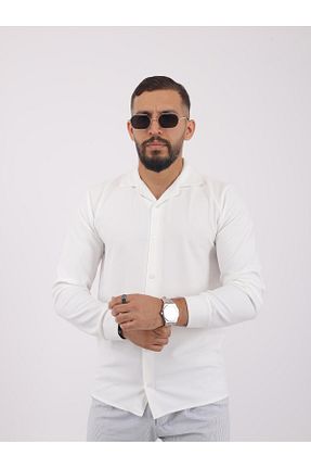 پیراهن سفید مردانه اسلیم فیت LUPERCUS - کد 851217117
