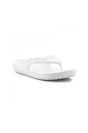 صندل سفید زنانه پاشنه تخت Crocs - کد 828910614