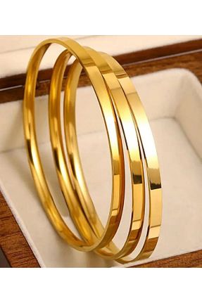 دستبند استیل (فولاد) طلائی زنانه استیل ضد زنگ İKBAL GÜNEŞ - کد 851241447