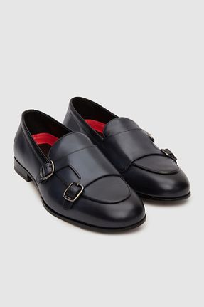 کفش کلاسیک سرمه ای مردانه چرم خالص Tween - کد 851254284