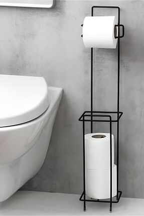 پایه دستمال توالت مشکی استیل (فولاد) HOMETRENDY - کد 175776510