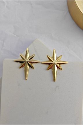 گوشواره جواهر طلائی فلزی KYOLA DESİGN - کد 793498518
