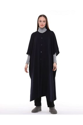 پانچو حجاب سرمه ای زنانه اکریلیک ilmek - کد 785177045
