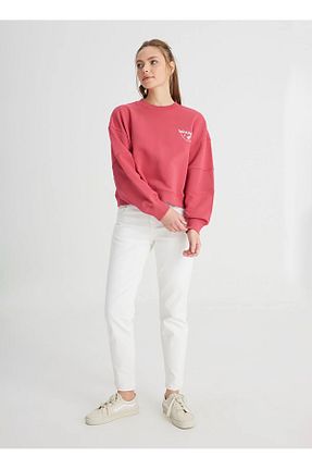 سوئیشرت صورتی زنانه ساده Wrangler - کد 831319057