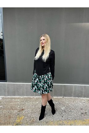 لباس سبز زنانه بافتنی ileenofficial - کد 779479433