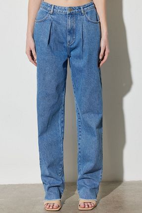 شلوار جین آبی زنانه پاچه ساده Wrangler - کد 705847224