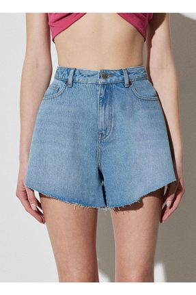 شلوارک و برمودا سرمه ای زنانه فاق بلند Wrangler - کد 712809408