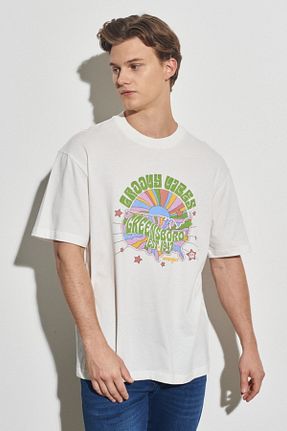 تیشرت سفید مردانه Loose Wrangler - کد 656808177