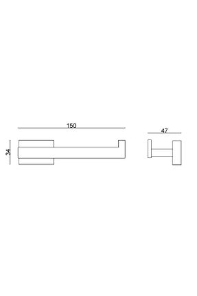 نظم دهنده حمام بژ استیل ضد زنگ ÇELİK BANYO - کد 751997849