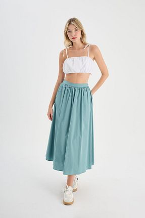 دامن آبی زنانه پنبه ای ONE8 - کد 842531448