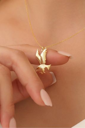 گردنبند نقره طلائی زنانه 925 عیار Nox Jewelry - کد 851379732