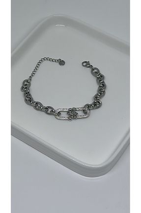 دستبند استیل (فولاد) زنانه استیل ضد زنگ By Semra - کد 851410755