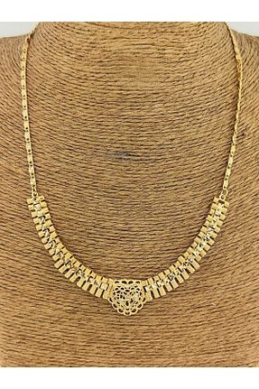 گردنبند جواهر طلائی زنانه روکش طلا HDI - کد 55610084