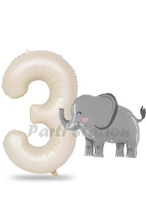 بادکنک خاکی Parti Station - کد 851437744