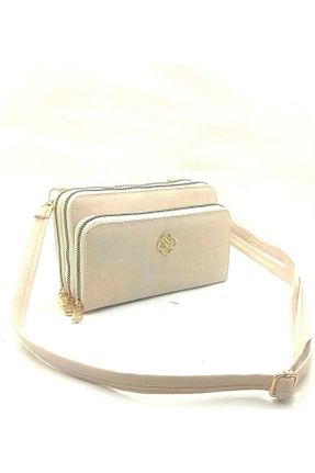 کیف دوشی بژ زنانه چرم مصنوعی MAC&MOS - کد 165459709