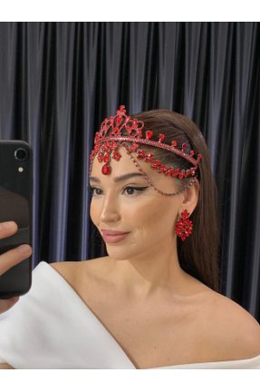 سایر اکسسوری مو قرمز زنانه سنگ کریستال BEYOĞLU NİŞANTAŞI - کد 751660593