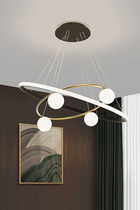 لوستر مشکی آلومینیوم Ömür Avize - کد 146529075