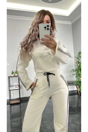 ست بالاتنه و پائین تنه سفید زنانه تریکو bonibon butikk - کد 796509335